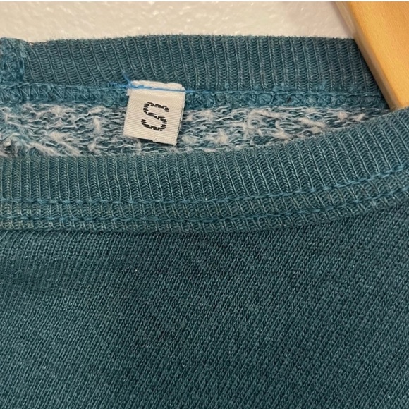 🔥Free City You + Me Exploded Life Nature Love Crew Neck Sweatshirt Teal S🔥 - Picture 15 of 16